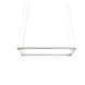 Z-Bar LED 18 inch Silver Pendant Ceiling Light, Square